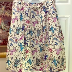 ModCloth zodiac pleated skirt
